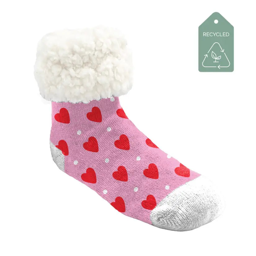 Love pink boots slipper socks hotsell