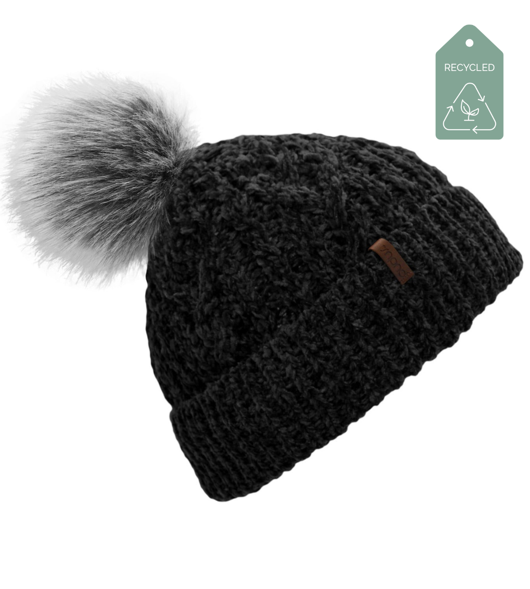 Beanie Winter Hat | Geometric Black by Pudus Lifestyle Co.