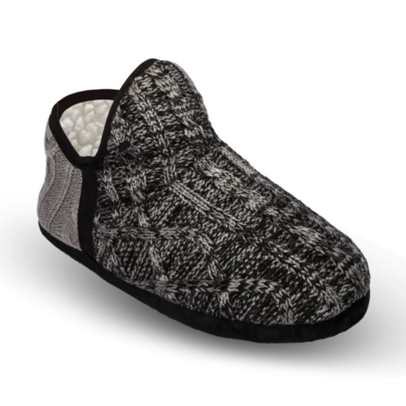 Cable Knit Slippers Grey Brodie Pudus Lifestyle Co