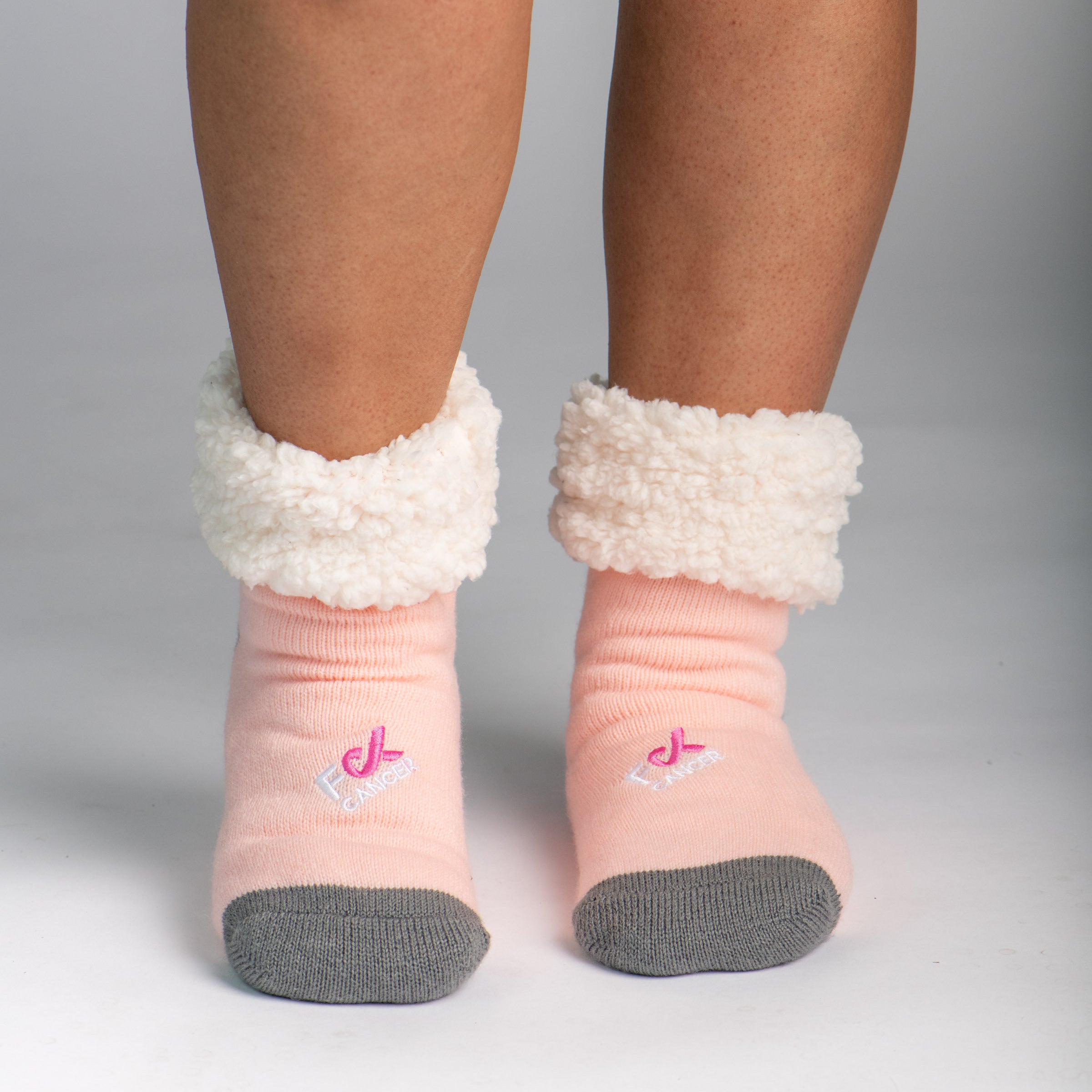 Love pink boots hot sale slipper socks