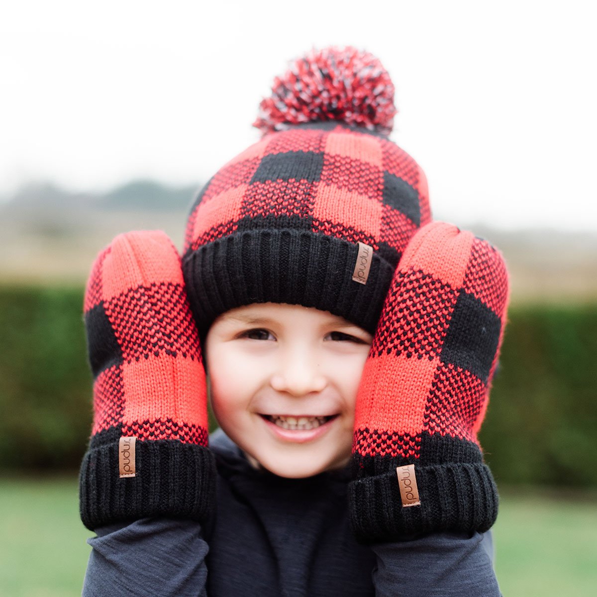 Boys red store winter hat