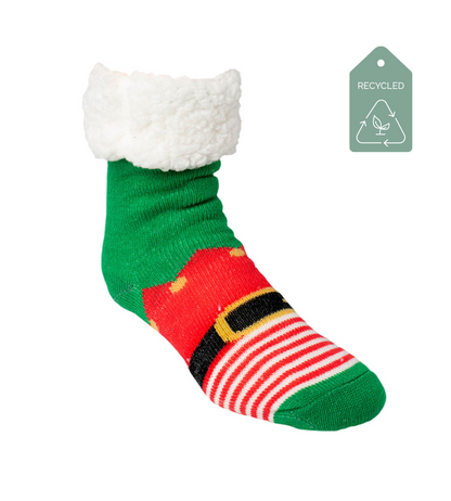 Two Sox CHECK YOUR ELF Christmas Socks Mens Crew Socks Size 10-13