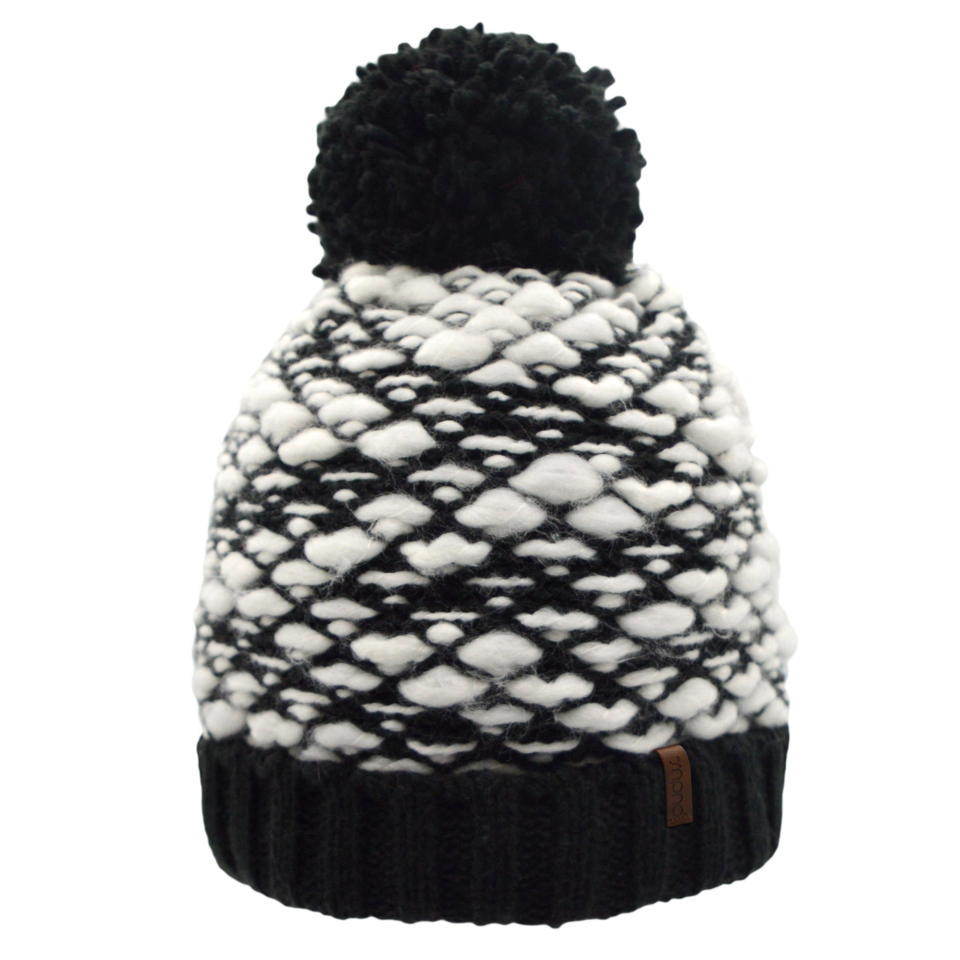 Beanie Winter Hat | Geometric Black by Pudus Lifestyle Co.