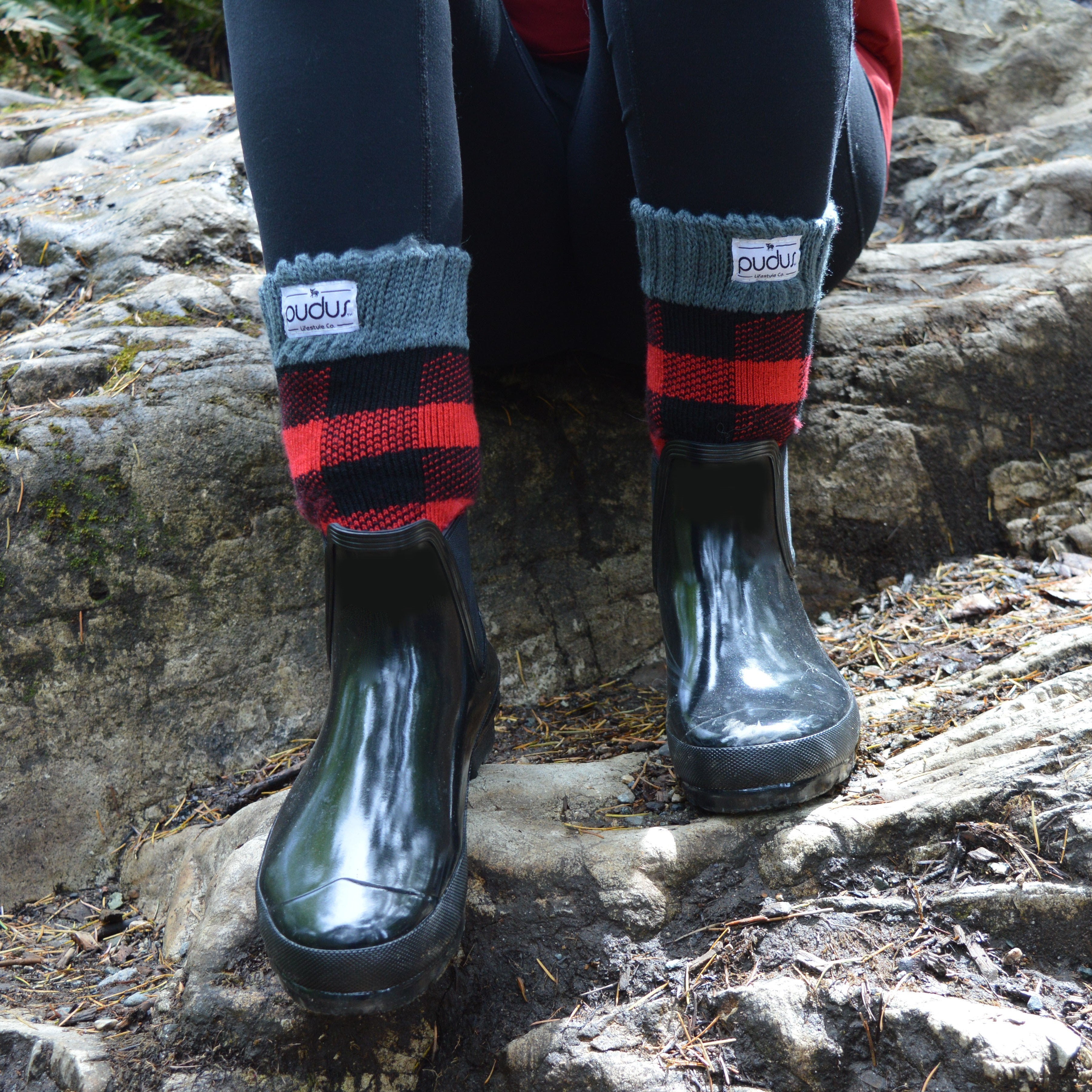 Boot Socks Lumberjack Red Short Pudus Lifestyle Co