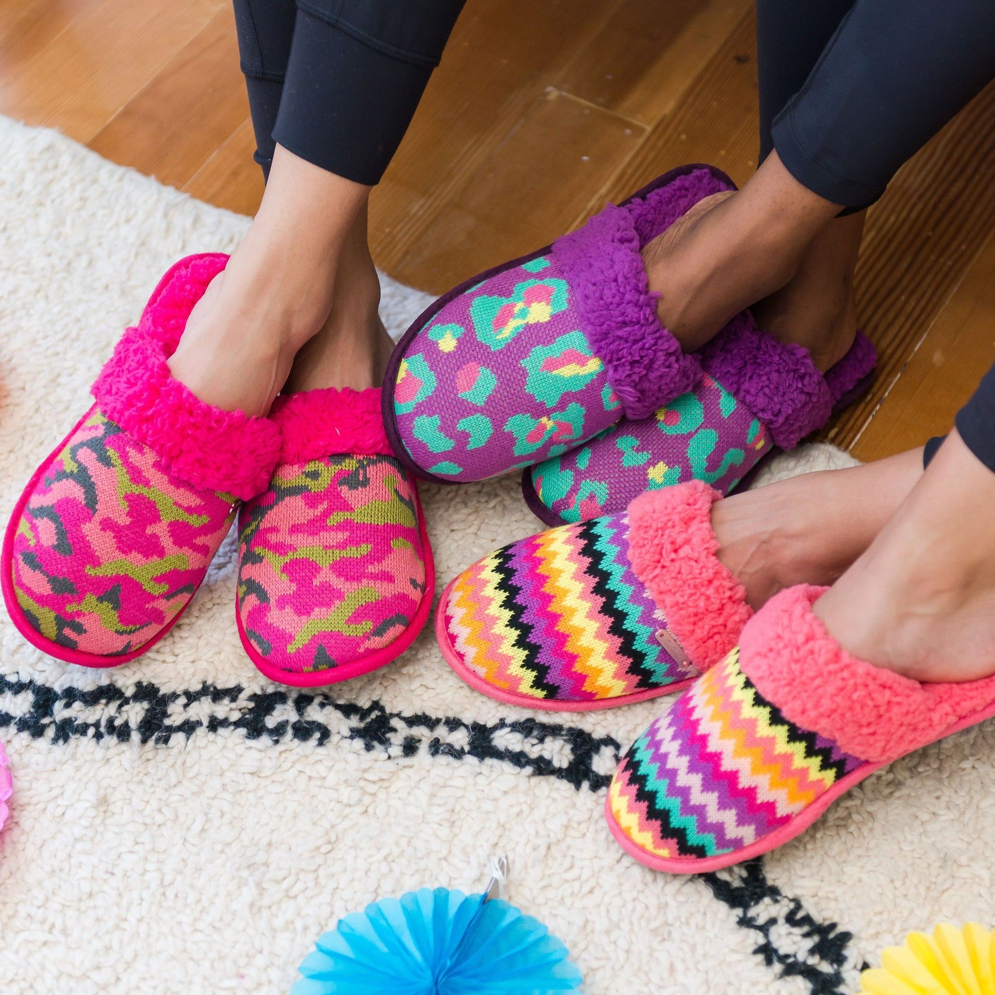 Purple house slippers on sale