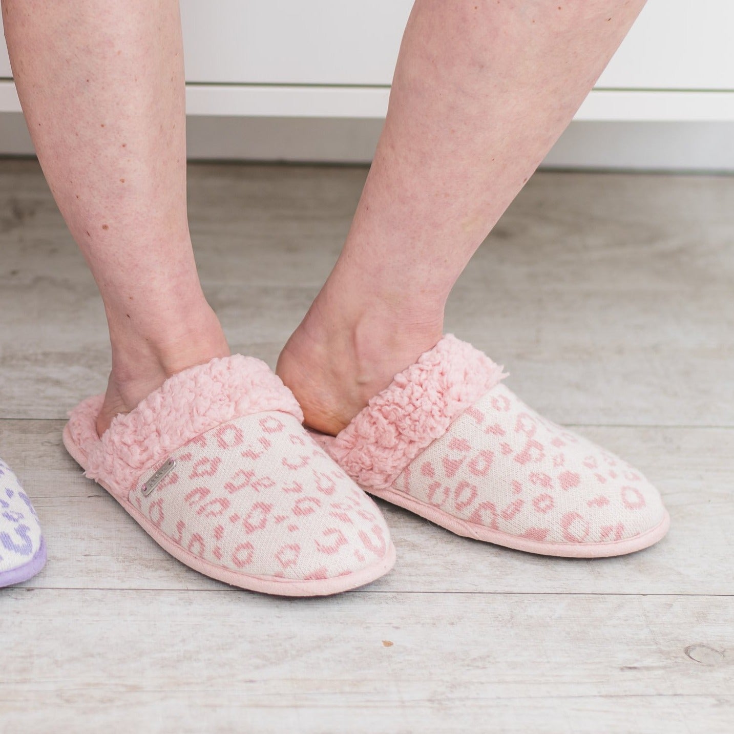 Pastel Creekside Slide Slippers Cheetah Pink Dogwood Pudus